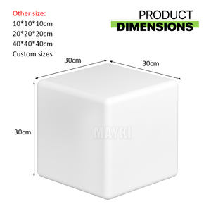 Cubo de luz Led recargable, impermeable, muebles led para exteriores, silla brillante, cubo de hielo, luz led, luz led, mesa de cubo - Product Image 5