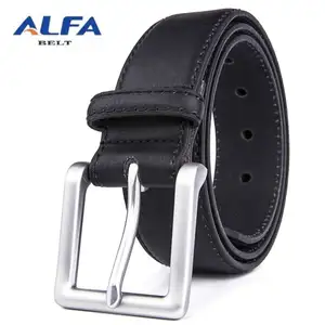 Alfa Men's Fashion Vintage 40mm Wide Jeans Belt