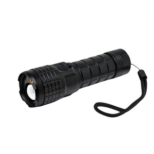550 lumen tuần tra có thể sạc lại chiến thuật đèn pin Đỏ Laser <span class=keywords><strong>Torch</strong></span> an ninh nhôm nhiệm vụ Zoom nhấp nháy khẩn cấp tập trung đèn - Product Image 1