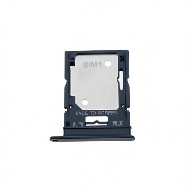 For Poco X4 Pro 5G SIM/MicroSD Card Tray Replacement (Black Dual-Cut) for Phone Repair