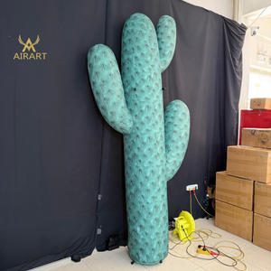 Ballon géant gonflable en forme de cactus vert <span class=keywords><strong>pour</strong></span> salle de réunion, décoration de fête, modèle de plante gonflable de haute qualité - Product Image 3