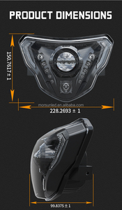 Conjunto de Faros Delanteros LED Completos con Certificación E-mark para <span class=keywords><strong>BMW</strong></span> <span class=keywords><strong>G310R</strong></span> <span class=keywords><strong>2017</strong></span>+, Luces de Moto, Luz de Posición Blanca, Accesorios - Product Image 2