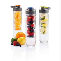 Bouteille d'eau Tritan 590 ml pour infusion de thé et fruits, personnalisable avec logo et bande, en Tritan – Meilleure vente