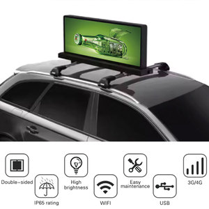 P5 Contrôle Programmable Taxi Extérieur Top Écran LED Toit de voiture Affichage de signalisation numérique pour la publicité pour la publicité extérieure - Product Image 3