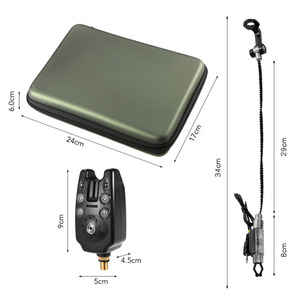 Allarme per mordente da pesca allarme per catena Swinger Set di allarme per pesca digitale Kit di allarme indicatore di allarme attrezzatura da pesca con scatola - Product Image 5