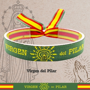 Vergine di Pilar bracciale in acciaio inox bella collana ciondolo Saint Catholic bracciale - Product Image 3