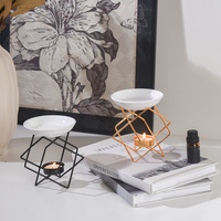 Support de bougie en ciment créatif et simple, article décoratif, diffuseur d'arômes, lampe à huile essentielle, support de lampe à bougie domestique fait main