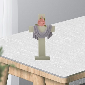 Croci artigianali in resina di Pasqua dipinte a mano <span class=keywords><strong>con</strong></span> un Design unico in tessuto e fiore - Product Image 5