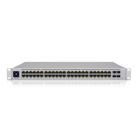 Commutateur d'entreprise UBNT USW-Enterprise-48-PoE Ubiquiti 48 Ports RJ45 100MbE/1GbE/2.5GbE Capacité de commutation 320 Gbps ESD