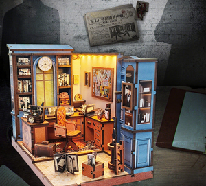 <span class=keywords><strong>Mystery</strong></span> Bookstore 3D LED Light Puzzle incandescente Mini legno artigianale regalo di natale per la decorazione della casa per i collezionisti - Product Image 3