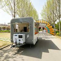 Petite remorque alimentaire vintage pour petites entreprises - Cuisine mobile compacte pour entrepreneurs