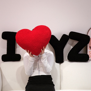 Siêu mềm hình trái tim gối đáng yêu nhồi bông gối chữ âu yếm thư hình gối DIY sofa trang trí cho đi văng - Product Image 3