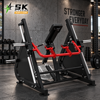 Machine à ramer horizontale à charge libre SK MAX7 pour propriétaires de salles de sport et revendeurs d'équipements, machine commerciale de musculation du dos pour zones d'entraînement