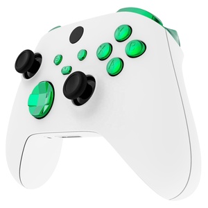 ปุ่มโครเมียมสีเขียวสำหรับกันชน ปุ่ม D-pad ABXY Start Back Sync Share อะไหล่เปลี่ยนสำหรับคอนโทรลเลอร์ Xbox Series X S - Product Image 4