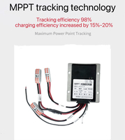 Contrôleur solaire MPPT de qualité industrielle avec interface de communication RS485 et large plage de tension d'entrée pour système 12V/24V