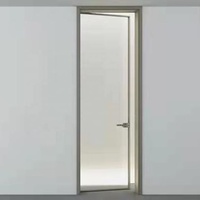 Portes de maison en fer aluminium verre écran de douche sécurité double pli coulissant en aluminium poignées intérieures charnières maison principale glissante
