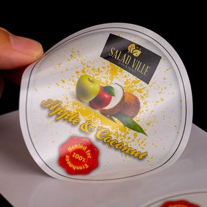Custom Logo Waterproof Silver Food Round Product Sticker Sheet Print Design Brand Adhesive Vinyl Glossy Packaging Label Stickers - Product Image 2