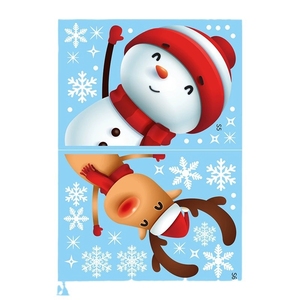 Juego de Adhesivos Navideños para Ventanas, Copos de Nieve, Papá Noel, Renos, Muñeco de Nieve, Adhesivos Estáticos para Vidrio, Sin Residuos, Decoración para Fiestas - Product Image 5