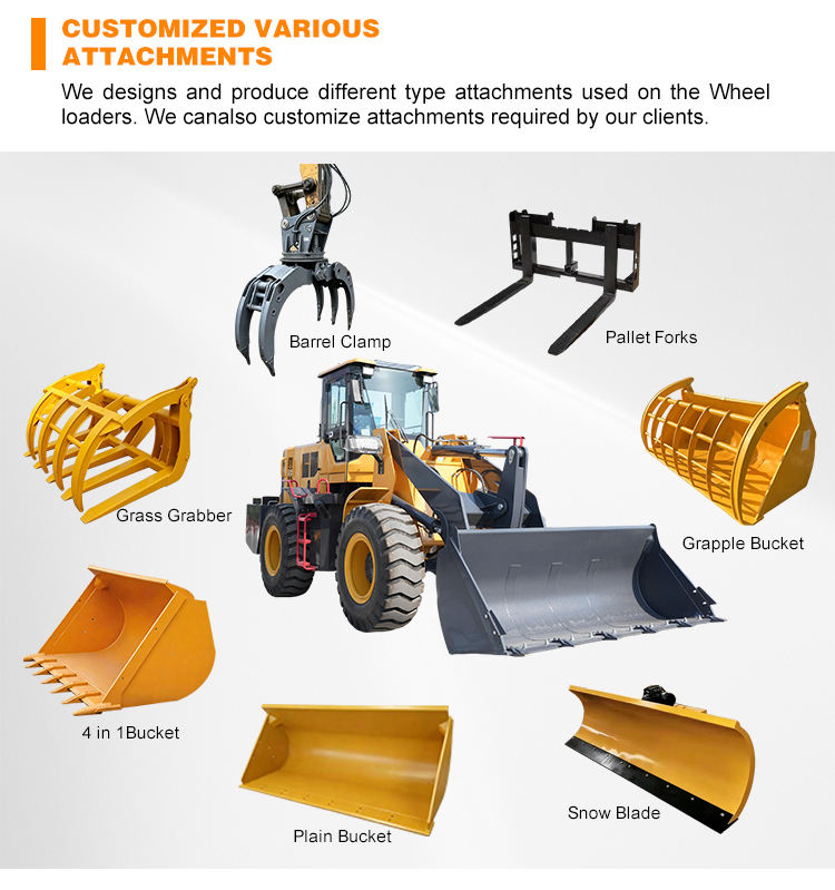 Wheel Loader 1Ton Front Articulated Farm Compact Small Diesel 4x4 Drive ...