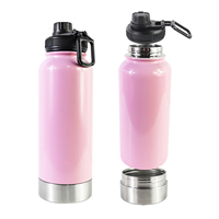 Bouteille d'eau isotherme sport en acier inoxydable 32 oz avec compartiment secret pour médicaments secs, idéale pour le camping en extérieur 2023