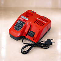 Chargeur Milwaukee 2-en-1 à double baie, chargeur rapide compatible avec les batteries Li-ion Milwaukee M12 M18, outil de charge rapide pour outils électriques