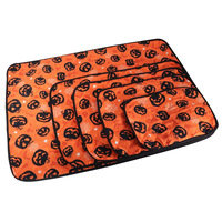 QINGJING GROSSHANDEL PET ATEMBARE FASER & CORAL FLEECE HALLOWEEN PUMPKIN DOG BED ENTFERNBAR & WASCH BAR