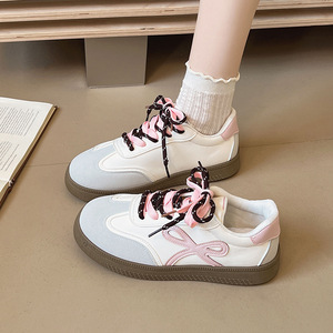 2026 Summer Retro Flat German Trainer <b>Shoes</b> Women Light <b>Soft</b> Sole Comfort White <b>Shoes</b> Ins Trendy Casual Board <b>Shoes</b> - Product Image 2
