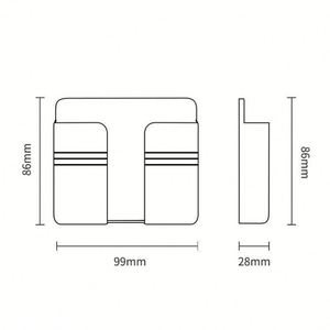 Organisateur mural sans perçage, boîte de rangement, support de charge pour téléphone, support de télécommande, étagère de rangement multifonctionnelle PA+PE - Product Image 4