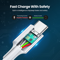 Cable USB C a USB Tipo C con Certificación E-mark, PD, 1M 1.5M 2M 27W 65W 100W 240W, 5A, Carga Rápida para Macbook, iPad Pro, Samsung USB-C