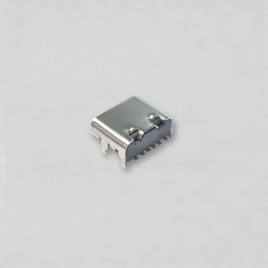 Connecteur femelle Type C 6 broches 5V 3A SMT à montage en surface, boîtier métallique, application PCB FDX0171A1 - Product Image 2