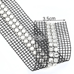 Double Row Rhinestone Ribbon 5mm Flat Bottom For Clothing Accessories Headwear <b>Bags</b> Jewelry DIY <b>Glitter</b> Decorative Trim - Product Image 3