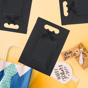 Bolsas de Regalo de Papel Kraft con Ventana Transparente para Bodas, Cumpleaños, Navidad y Compras - Product Image 2