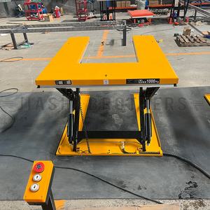 CE認証取得済み 1000kg 油圧シザーリフトテーブル シザーリフター 油圧パレットトロリー 建設倉庫用 - Product Image 3