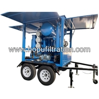 Équipement de purification et de filtration d'huile transformateur sur remorque mobile double essieu HOPU pour l'extérieur