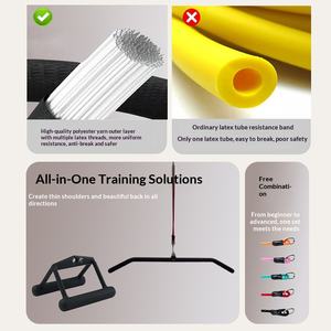 Corde <span class=keywords><strong>de</strong></span> tension dorsale à épaules dégagées, recommandée par Jingjing Teacher, pour tractions en hauteur, en latex élastique en V, pour entraînement à domicile sur porte - Product Image 3