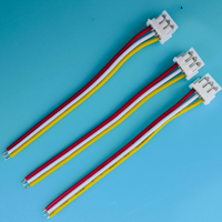 Câble de capteur en cuivre pur, faisceau de câbles à 3 broches, pas de 1,5 mm, extrémité étamée, fabrication OEM personnalisée