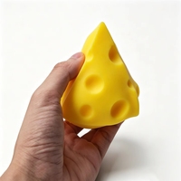 Nouveau Jouet de Décompression Musical en Caoutchouc Souple à Rebondir, Simulation de Fromage à Pétrir, pour le Jeu Alimentaire et la Relaxation, Produit de Vente en Gros pour Agents