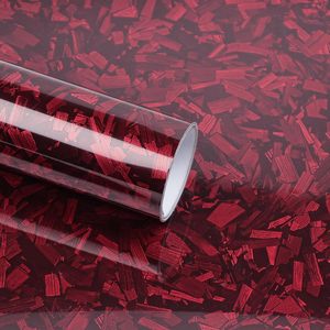 CARLAS 1.52*16m Precio al por Mayor, Vinilo <span class=keywords><strong>Rojo</strong></span> de Fibra de Carbono Forjado, Película Protectora de Pintura Automotriz TPU Ultra Brillante, PPF de Carbono, Película de Carbono - Product Image 5