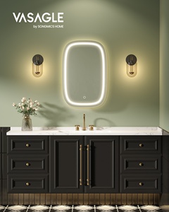 Vasagle tủ thuốc với gương và Đèn treo tường phòng tắm tủ tường với Trạm Sạc - Product Image 2