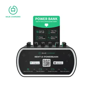 Scan code 6 slot sharing power bank rental station 6000mah battery shared power bank supplier