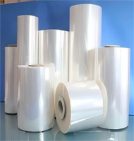 15micro 19micro 23micro Film d'emballage d'emballage en polyoléfine plastique thermorétractable transparent