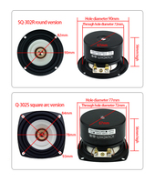 KYYSLB Haut-Parleur Plage Complète 3 Pouces 15-60W, Unité Audio Hifi Modifiée pour Voiture et Amplificateur Sonore Maison