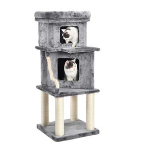 Rascador de gatos grandes y divertidos, torre de casa de árbol con gran espacio, 27 años de experiencia de fabricación, alta calidad - Product Image 1
