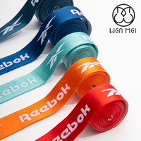 Vente en gros de bande élastique jacquard personnalisée en nylon de marque Wenmei, motif lettres, pour caleçons boxer, 50 yards/rouleau