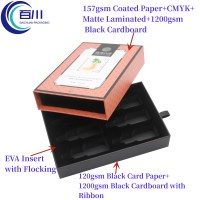 Caja de Regalo de Papel Recubierto Ecológica y Creativa, Caja Rígida con Logotipo Personalizado para Envases de Perfume, Productos para el Cuidado de la Piel y Cosméticos