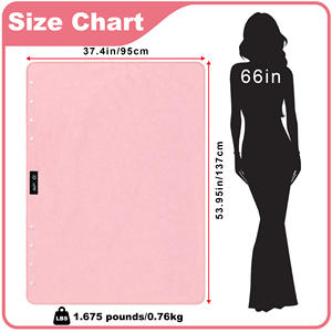 Couverture de fauteuil roulant portable en polaire, châle poncho à boutons-pression, couverture de genoux longue jusqu'aux genoux, 100% polyester, à pois/uni, lavable en machine, quatre couleurs - Product Image 4