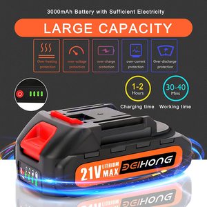 Máy cưa xích mini không dây dùng pin, thiết kế mới, cắt gỗ, mài sắc, không chổi than, 24V - Product Image 4