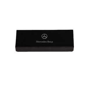 Custom Logo Black Cardboard Box Car Key Packaging Paper Box With Foam Lining