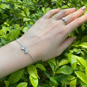 Dylam 925 Sterling Silver <b>Infinity</b> <b>Bracelet</b> Austria Crystal <b>Bracelet</b> for Womens S925 Heart Bow <b>Bracelet</b> Love Symbol Charm - Product Image 2