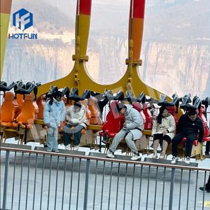 Cliff Swing Ride con 32 asientos Construcción de acero y fibra de vidrio Certificado CE Uso en exteriores Atracciones directas de fábrica a la venta - Product Image 6